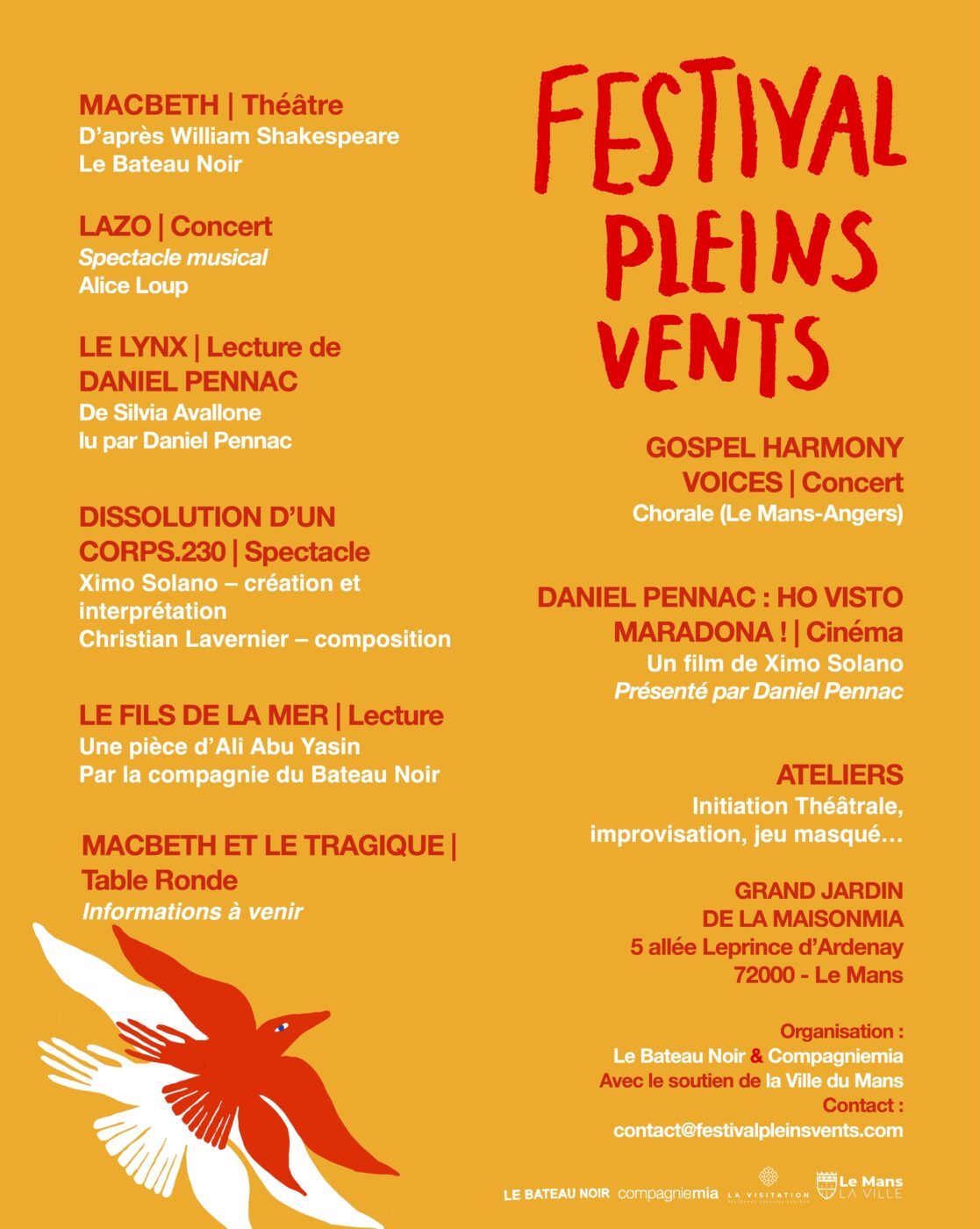 Festival Pleins Vents Programme